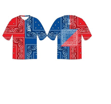 NEW V NECK  RANGE PAISLEY BASEBALL JERSEYS.  MADE TO ORDER:  WORLDWIDE SHIPPING.