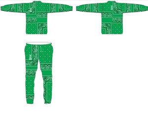 Paisley Green Sweatsuit :