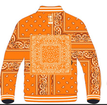 Orange Paisley Bomber Jacket :