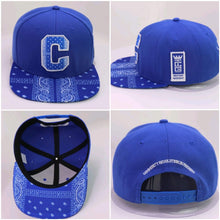Royal Blue Bandanna C  Custom Snap Back Cap.