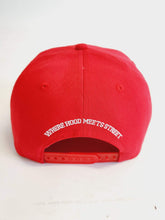 Red B Bandanna Custom Made Snap Back :